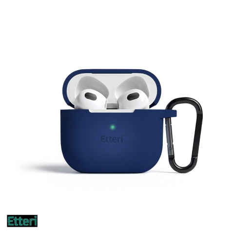 Huse casti - Husa casti Etteri pentru AirPods 3, Albastru inchis