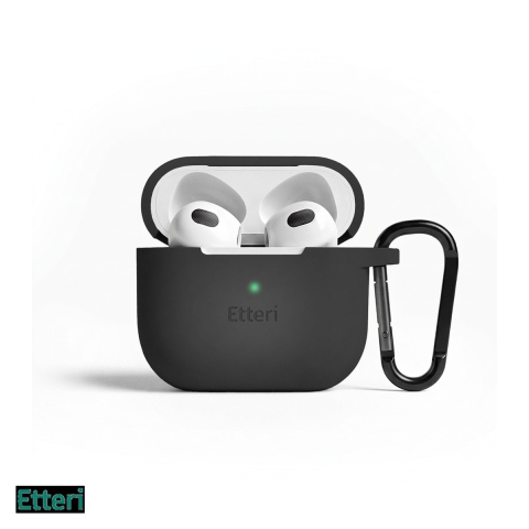 Huse casti - Husa casti Etteri pentru AirPods 3, Negru