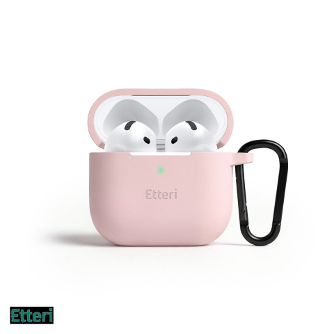 Huse casti - Husa casti Etteri pentru AirPods 4, Roz deschis