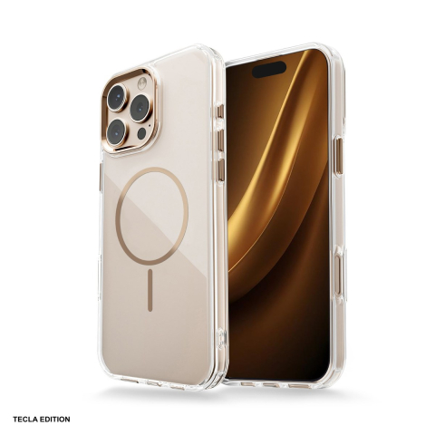 Huse si protectii pentru iPhone 17 Air - Husa Clear Thin Mag pentru iPhone 17 Air, Carcasa magnetica, Auriu