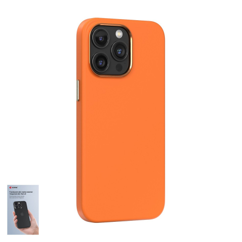 Huse si protectii smartphone - Husa Comma Nature Mag pentru iPhone 15 Plus, Carcasa magnetica, Portocaliu