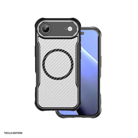 Huse si protectii pentru iPhone 17 Air - Husa Defender Carbon Mag pentru iPhone 17 Air, Carcasa magnetica, Negru