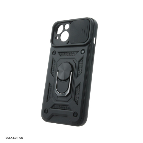 Huse si protectii pentru iPhone 13 - Husa Defender Slide pentru iPhone 13, Carcasa magnetica, Negru