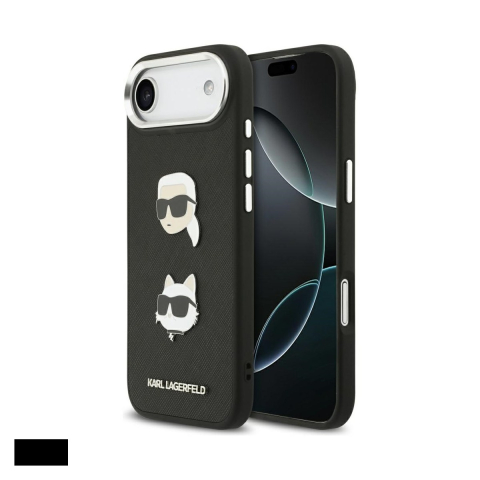 Huse si protectii pentru iPhone 17 Air - Husa Karl Lagerfeld Fw Grained Karl & pentru iPhone 17 Air, Carcasa, Negru