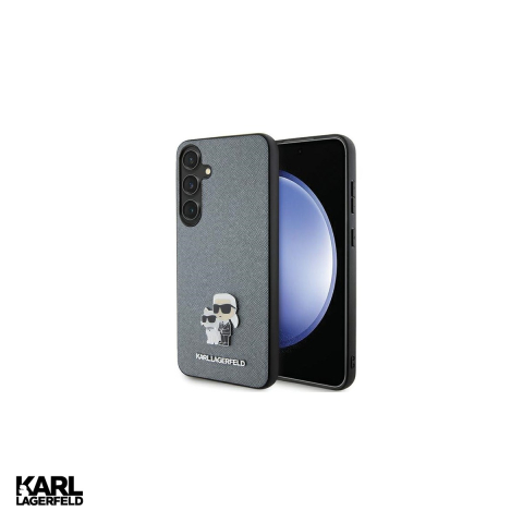 Huse si protectii pentru Samsung Galaxy S24 Plus - Husa Karl Lagerfeld Hc Saffiano Kc Pin pentru Samsung Galaxy S24 Plus, Carcasa, Gri
