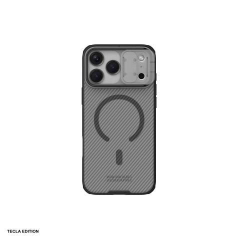 Huse si protectii pentru iPhone 17 Pro Max - Husa Nillkin Camshield Pro Magnetic pentru iPhone 17 Pro Max, Carcasa, Negru transparent