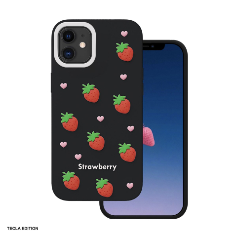 Huse si protectii pentru iPhone 11 - Husa Strawberry pentru iPhone 11, Carcasa, Negru