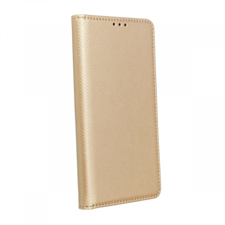 Huse si protectii pentru Xiaomi Redmi 13C 4G - Husa tip carte, compatibila cu Xiaomi Redmi 13c 4G / 13c 5G, premium flip book cu inchidere magnetica si functie stand, buzunar card, auriu