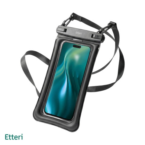 Huse smartphone - Husa universala Etteri Floating Waterproof, Carcasa, Negru