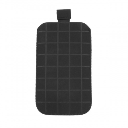 Huse si protectii diverse pentru Nokia - Husa universala tip saculet, din piele ecologica, Esperanza 90572, dimensiune M, 125 x 75 x 15mm, neagra