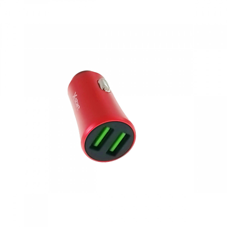 Incarcator auto - Incarcator auto dual USB 3.6 A, X-START CC097, DC 12-24V, rosu