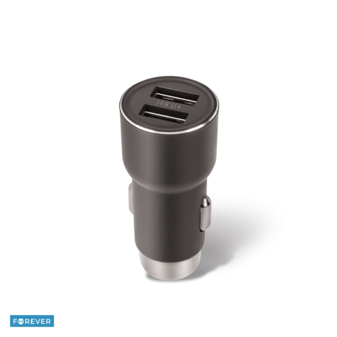 Incarcator auto - Incarcator auto Forever CC-04, 3.1 A, 2x USB, negru