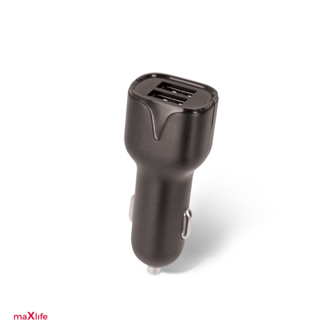 Accesorii IT - Incarcator auto Maxlife MXCC-01, 2.4 A, 2x USB, negru