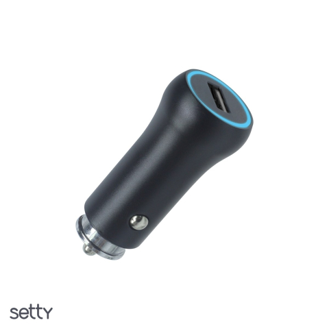 Incarcator auto - Incarcator auto Setty A-241, 2.4 A, 1x USB, negru