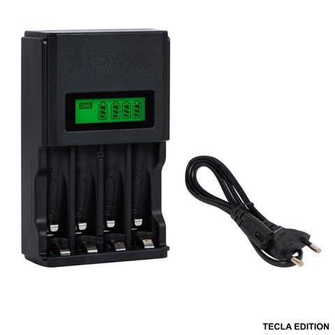 Incarcatoare pentru baterii acumulatori standard (Ni-MH / Ni-Cd) - Incarcator baterii AA/AAA cu 4 sloturi si afisaj LCD - XN-107 pentru acumulatori Ni-MH/Ni-Cd, incarcare simultana, display nivel incarcare