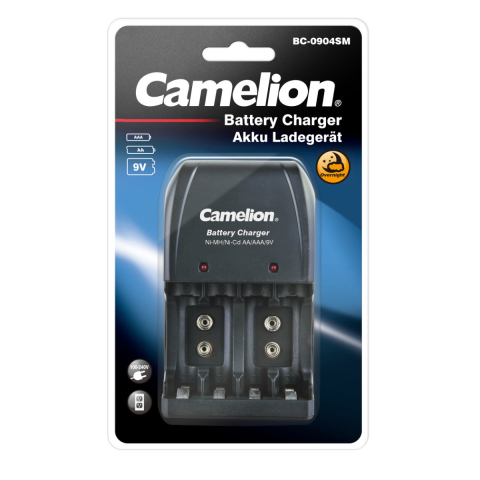 Incarcator baterii - Incarcator Baterii Reincarcabile Camelion BC-0904 pentru AA AAA 9V, 4 Sloturi, Fara Baterii Incluse