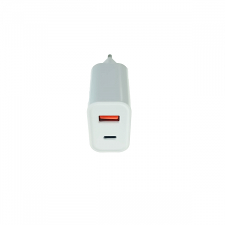 Incarcator priza retea - Incarcator rapid de retea port USB tip C PD 20W, port USB-A QC3.0, Jellico C9, Alb
