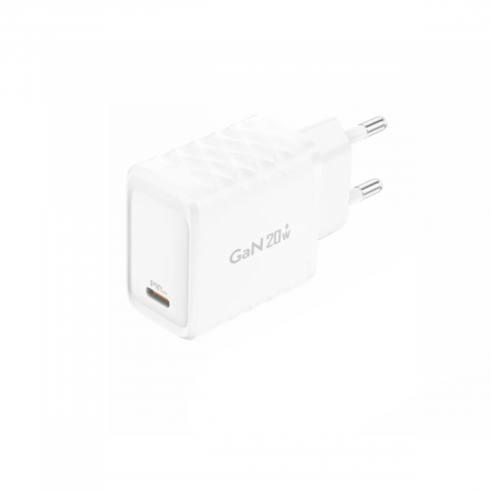 Incarcator USB - Incarcator retea, PD 20W, port USB-C, GaN Charger Foneng EU55, 5V/3A, alb
