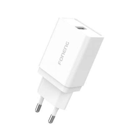 Incarcator USB - Incarcator retea, un port USB, 5V/3A QC 3.0, Foneng K300, alb