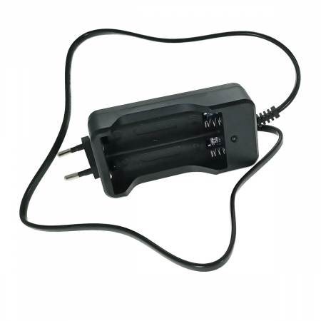 Incarcator baterii - Incarcator universal pentru 2 baterii tip 18650 Li-Ion, 18650-JXC, la priza retea, negru