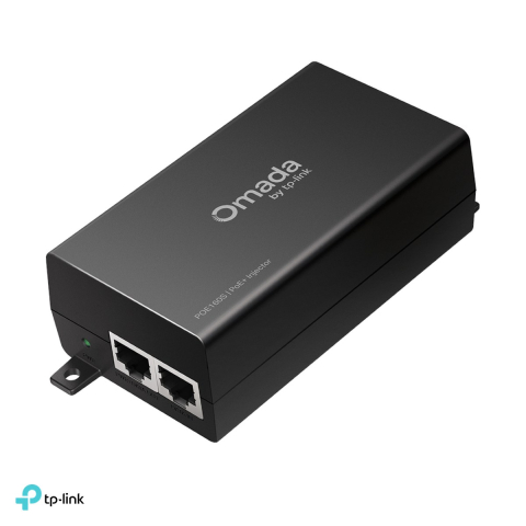 Accesorii retea - Injector PoE+ TP-Link Omada POE160S, Gigabit, 802.3af/at, pana la 30 W, sursa integrata, montare pe perete sau birou, POE160S