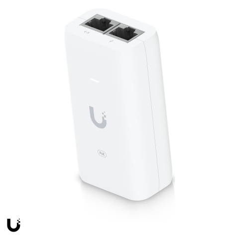 Accesorii retea - Injector PoE Ubiquiti UniFi PoE Adapter, 15 W, port Gigabit, iesire 48 V DC, protectie la supratensiune, cablu de alimentare inclus, U-POE-AF