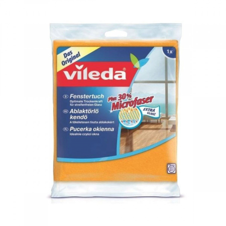 Lavete si prosoape - Laveta Vileda 00629,pentru geamuri,cu fibre microactive,40x36cm