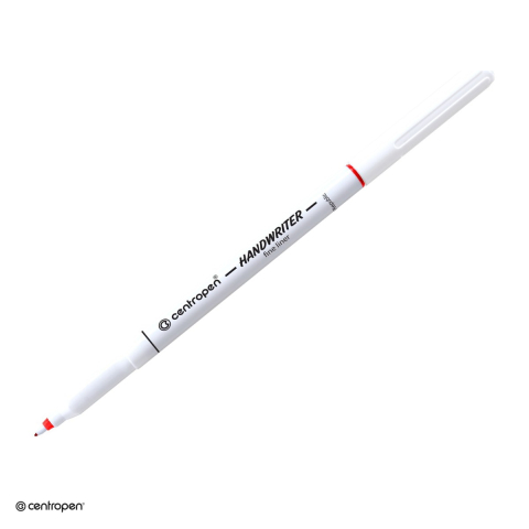 Birotica papetarie - Liner Centropen 2551 M, varf 0.5 mm, zona de prindere triunghiulara, rosu