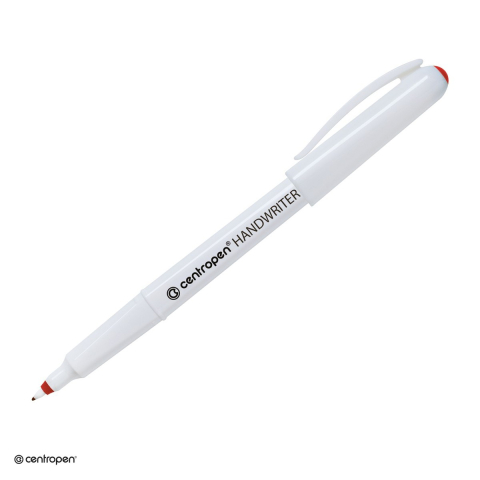 Birotica papetarie - Liner Centropen 4651 M, varf 0.5 mm, zona de prindere triunghiulara, rosu
