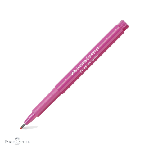 Linere - Liner Faber-Castell Broadpen 1554, culoare purpuriu pastel, varf 0.8 mm, pentru scris si desen