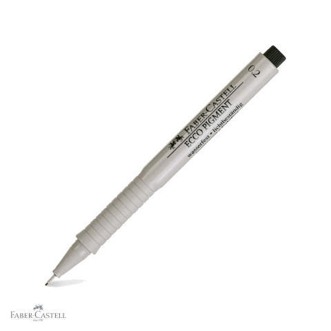 Finelinere - Liner Faber-Castell Ecco Pigment 0.2mm, cerneala pigmentata rezistenta la apa, pentru desen tehnic si schite