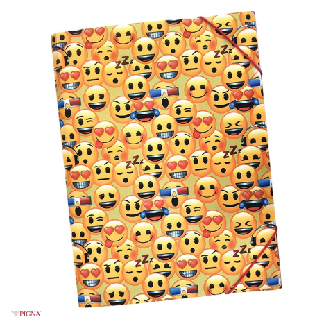 Birotica papetarie - Mapa Pigna Classic Emoji, din plastic, elastic