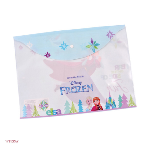 Birotica papetarie - Mapa Pigna Frozen, A4, din plastic, buton