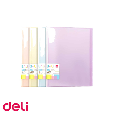 Mape de prezentare - Mapa prezentare Deli Bali 40 folii, coperti rigide pastel, pentru prezentari si arhivare documente