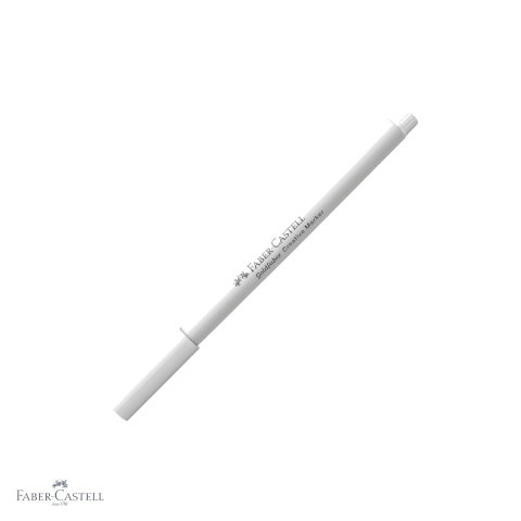 Markere - Marker creativ Faber-Castell Goldfaber 501 alb, varf dalta, cerneala pe baza de apa, pentru suprafete multiple