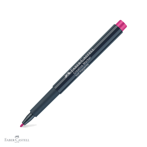 Markere - Marker creativ Faber-Castell magenta, varf 1.5 mm, pentru hartie, sticla, plastic si metal