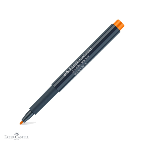 Markere - Marker creativ portocaliu Faber-Castell, varf 1.5 mm, pentru multiple suprafete