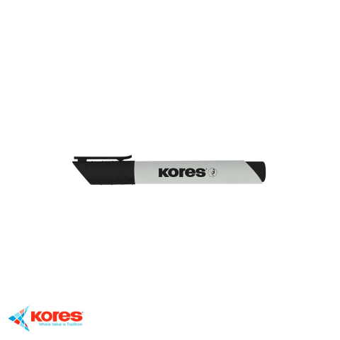 Marker pentru tabla de scris - Marker whiteboard Kores Eco, varf 3mm, negru, uscare rapida, pentru toate tipurile de whiteboard