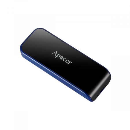 Memorii 64 Gb - Memorie USB 3.2 Apacer 64GB, AH356 retractabila, albastru cu negru