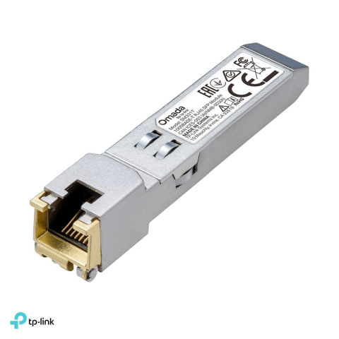 Accesorii retea - Modul SFP la RJ45 TP-Link Omada SM331T, 1000BASE-T, cupru, cablu Cat 5e pana la 100 m, carcasa metalica, hot swappable, SM331T