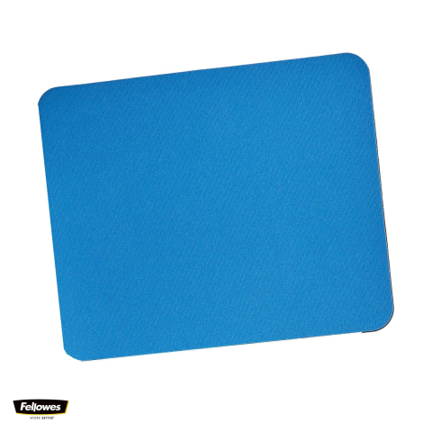 Mouse Pad Gaming - Mouse pad Fellowes din poliester, baza antiderapanta 5 mm, 230x190 mm, albastru