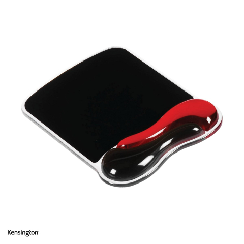 Produse ergonomice - Mouse pad Kensington Duo Gel cu suport pentru incheietura, rosu cu negru
