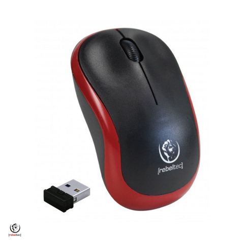 Mouse - Mouse Rebeltec optical BT Meteor, 1000 dpi, 3 butoane, raza 6 m, fara fir, Rosu