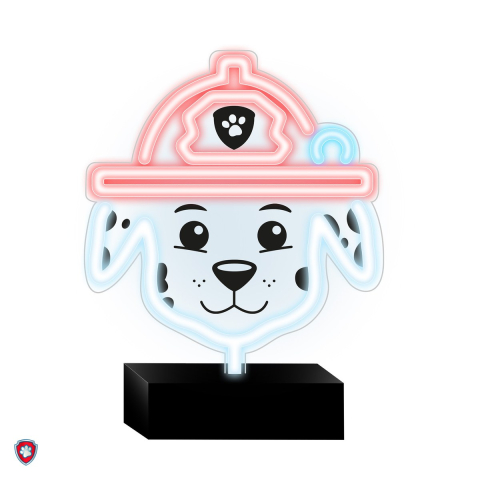 Neoane LED - Neon LED cu suport Psi Patrol, Paw Patrol Marshall, dimensiuni 25 x 25cm, cablu USB cu lungimea 1.5m