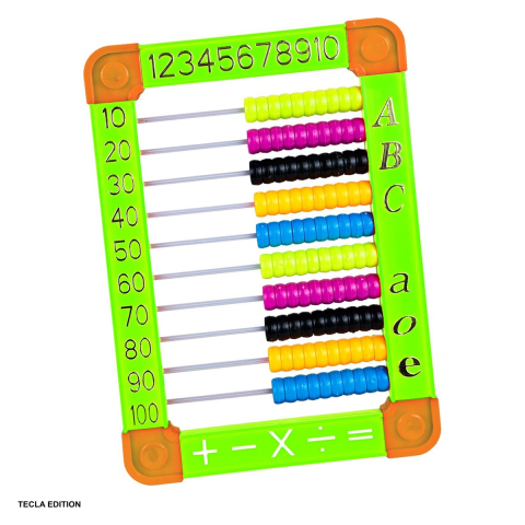 Numaratori si alfabetare - Numaratoare din plastic cu 100 de bile, 25.5x15.7 cm