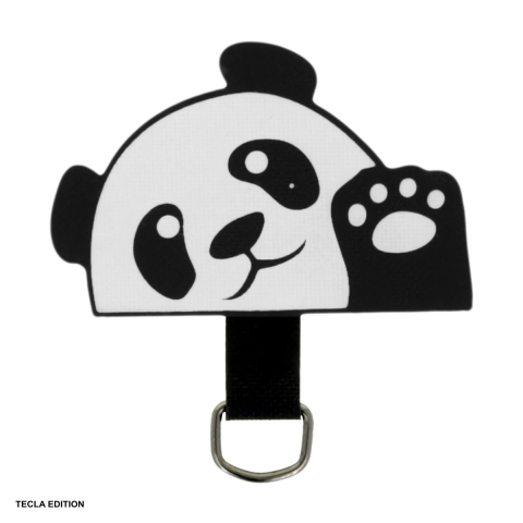 Snururi si lanturi telefon - Ornament telefon panda, Negru