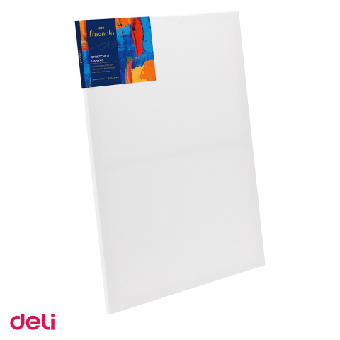 Acuarele, pensule si blocuri de desen - Panza pictura pe sasiu Deli, 280 g/mp, 50x70 cm