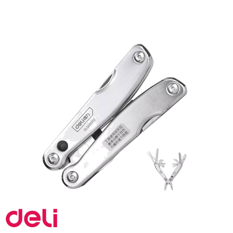 Unelte de mana - Patent multifunctional pliabil Deli, 16 in 1, cu toc impermeabil, pentru uz zilnic si activitati outdoor