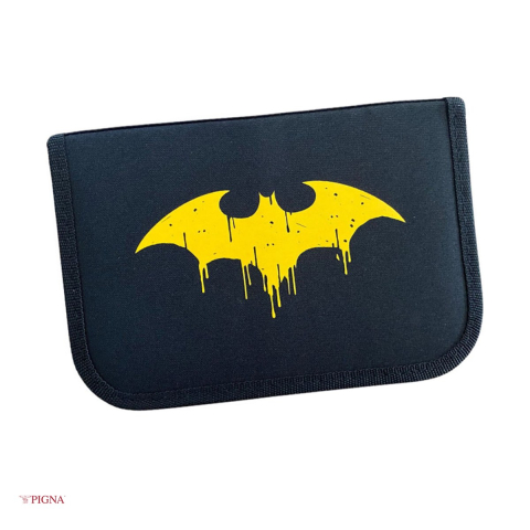 Birotica papetarie - Penar Pigna Batman, din poliester, neechipat 1 fermoar 2 extensii, negru