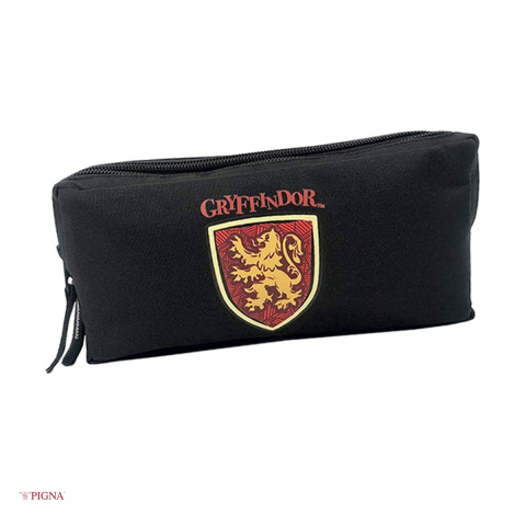 Birotica papetarie - Penar Pigna Harry Potter, etui, dreptunghiular 3 fermoare, negru, 21x10 mm